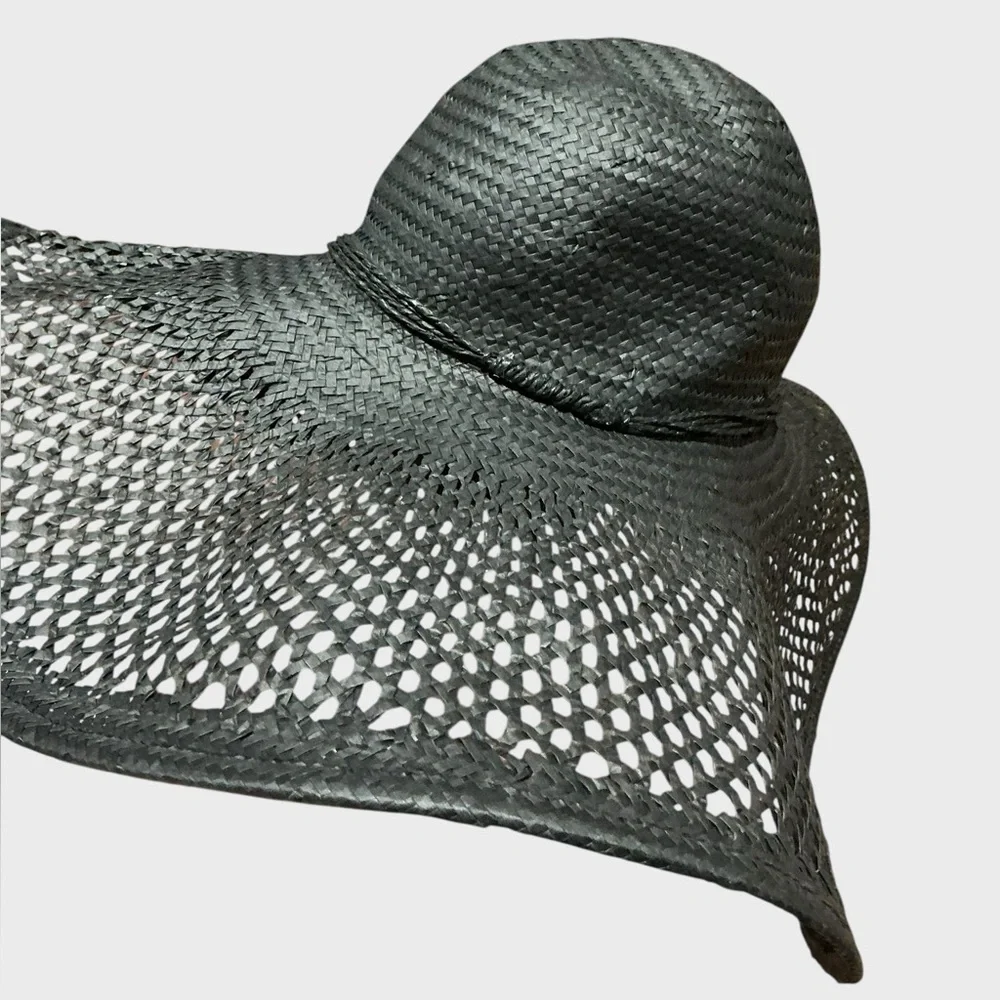 Anna & Ava Floppy Wide Brim Sun Hat – Black, Chic Summer Essential